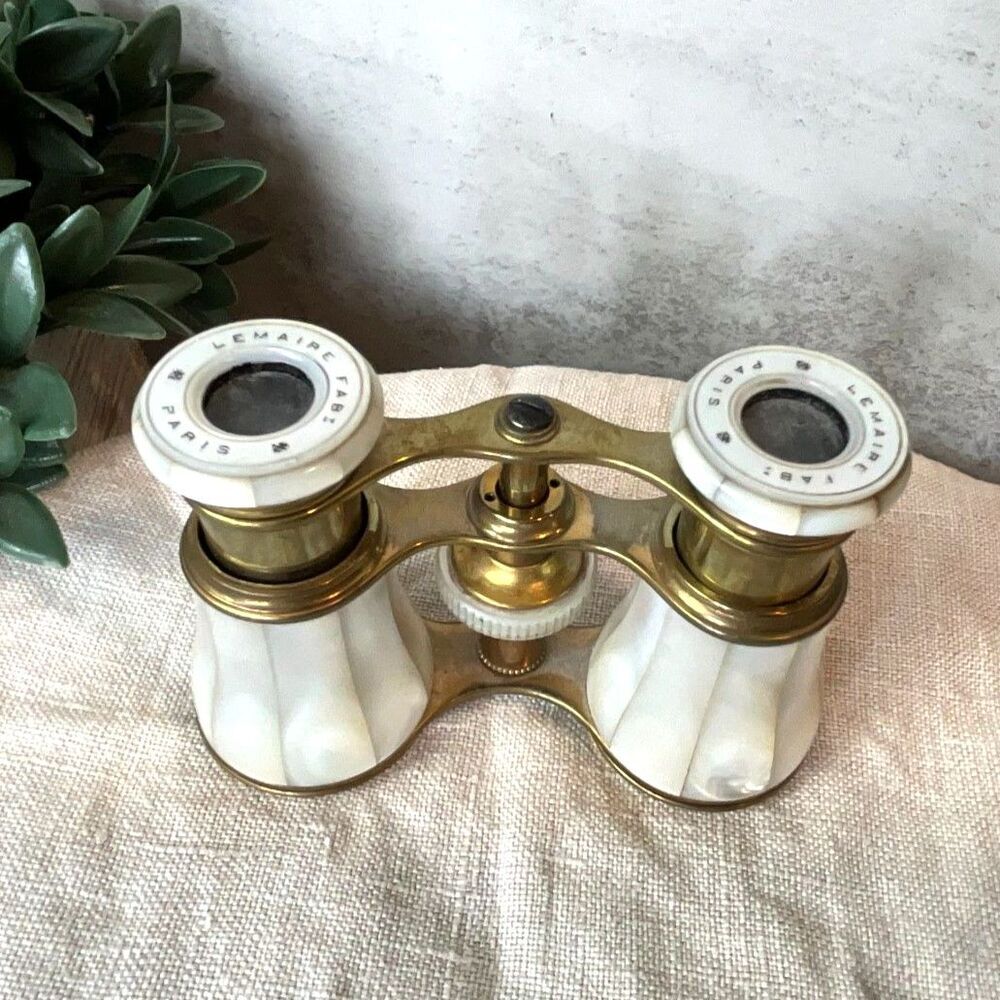 Lemaire Fabi Paris Mother of Pearl Opera Glasses Paris French Antique binoculars - Picture 2 of 6